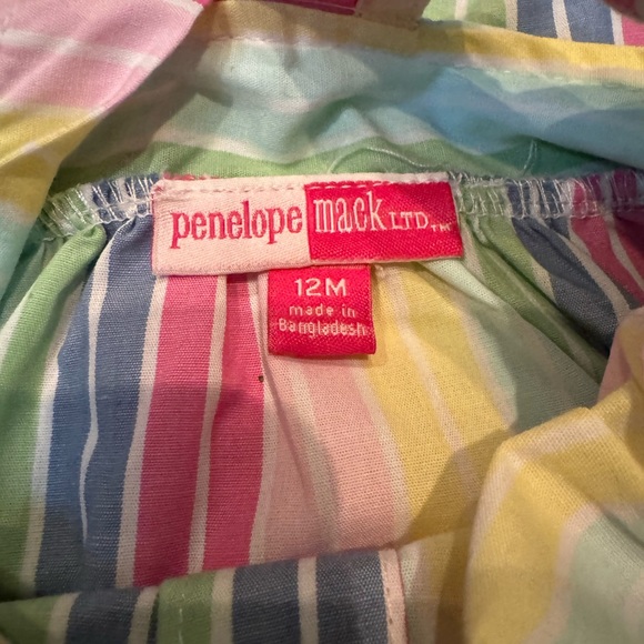 💜3/$15 Penelope Mack Striped Dress with Diaper Cover - Picture 9 of 10